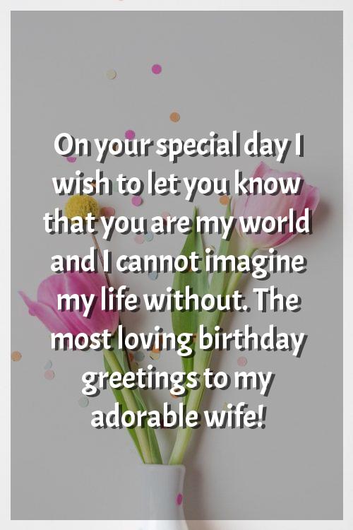 wish birthday for wife